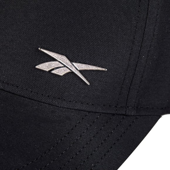 Men Women Black Nylon Low Profile Metal Reebok Vector Badge Cap main image 12